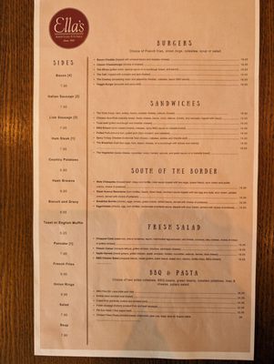 Menu photo 4 Ella's Cafe And BBQ Belmont, CA Menu photo 4 Ella's Cafe And BBQ Belmont, CA