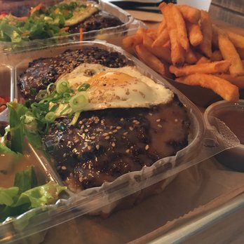 Bop N Grill - Loco moco plate w/ an order of regular fries - Burgers Near Me - Chicago, Illinois Bop N Grill - Loco moco plate w/ an order of regular fries - Burgers Near Me - Chicago, Illinois