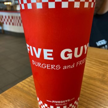 Five Guys - Five guys burger and fries large drink - Burgers Near Me - San Dimas, California Five Guys - Five guys burger and fries large drink - Burgers Near Me - San Dimas, California