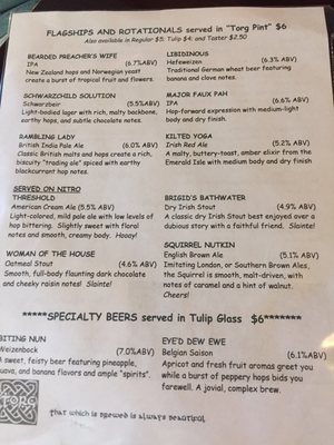 Menu photo 6 Torg Brewery Spring Lake Park, MN