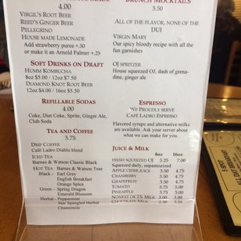 5 Spot - Drink menu - American Near Me - Seattle, Washington