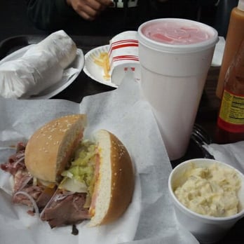 Frisco Deli - Cajun roast beef sandwich and potato salad - Delis Near Me - Pearl, Mississippi Frisco Deli - Cajun roast beef sandwich and potato salad - Delis Near Me - Pearl, Mississippi