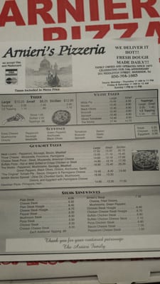 Menu photo 4 Arnieri's Pizzeria Riverside, NJ