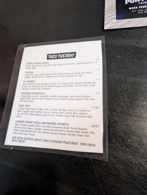 Menu photo 5 40  Below Public House Havre, MT