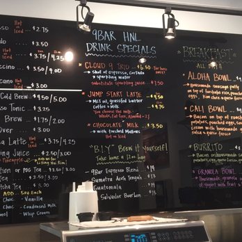 9Bar HNL - Menu - Coffee & Tea Near Me - Honolulu, Hawaii 9Bar HNL - Menu - Coffee & Tea Near Me - Honolulu, Hawaii