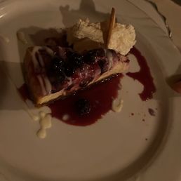 Their blueberry dessert which was sooo delicious. Highly recommend this one