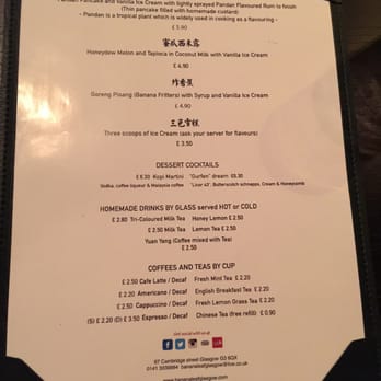 Banana Leaf - Dessert menu - Malaysian Near Me - Glasgow, GLG