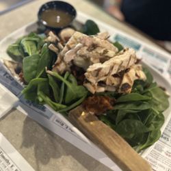 Spinach Salad with chicken