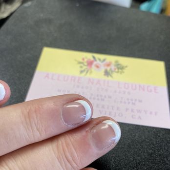 Allure Nail Lounge - Gel frenchie perfect I love it - Nail Salons Near Me - Mission Viejo, California Allure Nail Lounge - Gel frenchie perfect I love it - Nail Salons Near Me - Mission Viejo, California