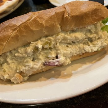 Amato's Woodfired Pizza - Chicken salad on a toasted bun. - Pizza Near Me - Delaware, Ohio Amato's Woodfired Pizza - Chicken salad on a toasted bun. - Pizza Near Me - Delaware, Ohio