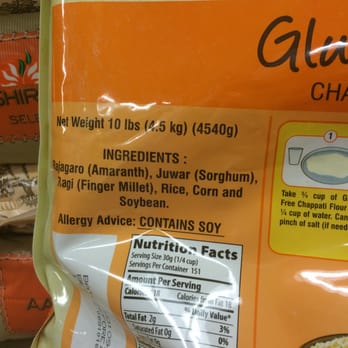 Patel Brothers - This is the ingredient list on gluten free chappati list. - Grocery Near Me - Norwalk, Connecticut Patel Brothers - This is the ingredient list on gluten free chappati list. - Grocery Near Me - Norwalk, Connecticut