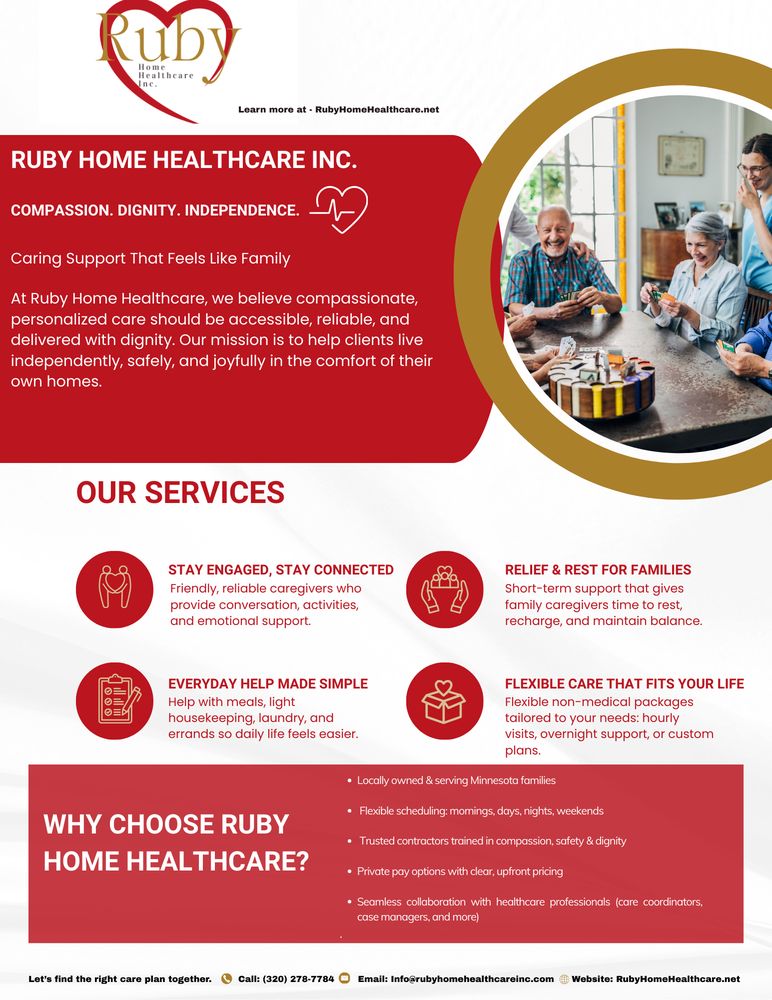 Ruby Home Healthcare - home care agency in Minneapolis, MN