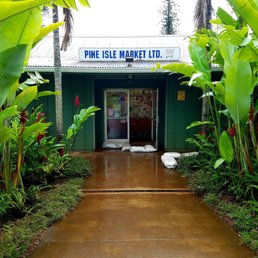 Entrance area of Pine Isle Market........