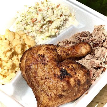 Whigham Family Kitchen - Combo dinner with chicken, chopped brisket, mac n cheese, and coleslaw - Food Trucks Near Me - Brandon, Florida Whigham Family Kitchen - Combo dinner with chicken, chopped brisket, mac n cheese, and coleslaw - Food Trucks Near Me - Brandon, Florida