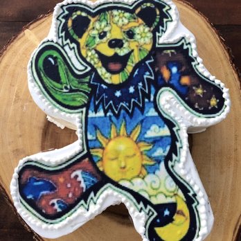 Maui Wedding Cakes - Grateful Dead-themed groom's cake... everything my hubby could've wanted and then some! - Bakeries Near Me - Kihei, Hawaii Maui Wedding Cakes - Grateful Dead-themed groom's cake... everything my hubby could've wanted and then some! - Bakeries Near Me - Kihei, Hawaii