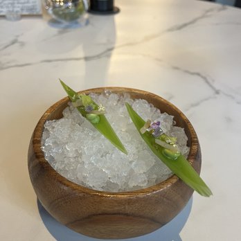 Sons & Daughters - Celery with elderflower, English peas, and razor clam - New American Near Me - San Francisco, California Sons & Daughters - Celery with elderflower, English peas, and razor clam - New American Near Me - San Francisco, California
