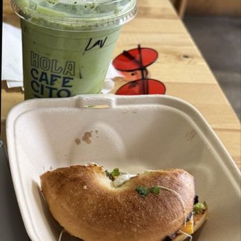 Hola Cafecito - TBA Bagel, matcha Latte - Coffee & Tea Near Me - Hanford, California