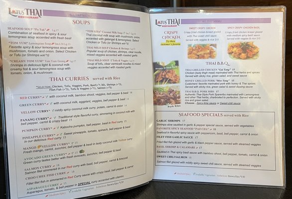 Menu photo 4 Lotus Thai Restaurant Danville, CA Menu photo 4 Lotus Thai Restaurant Danville, CA