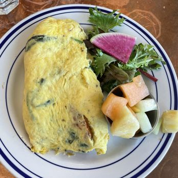 The Corner - Omelette with a side of fruit - Cafes Near Me - Montclair, New Jersey