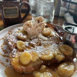 Banana's Foster French Toast w/ Bacon