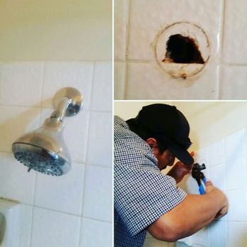 Iron Plumbing - Broken shower arm inside wall...fixed! - Plumbing Near Me Iron Plumbing - Broken shower arm inside wall...fixed! - Plumbing Near Me