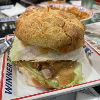 HK Macau Bistro - Chicken pineapple bun sandwich - Hong Kong Style Cafe Near Me - San Gabriel, California HK Macau Bistro - Chicken pineapple bun sandwich - Hong Kong Style Cafe Near Me - San Gabriel, California