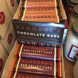 Bob Evans - I bought 2 of the Hammond's Pigs and taters chocolate bars. Can't wait to have them when I go home!