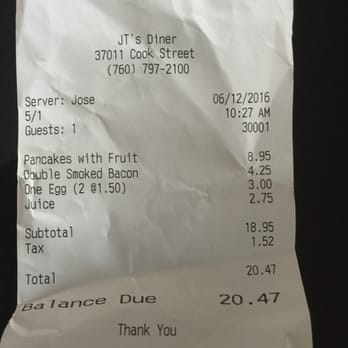 JT's Diner - American Near Me - Palm Desert, California
