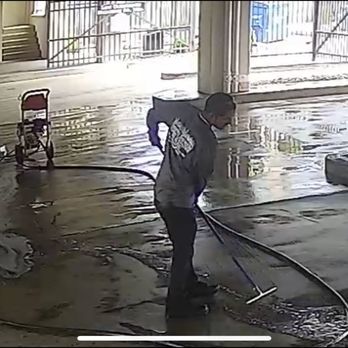 Down South Lawn Services - Pressure wash parking garage - Landscaping Near Me