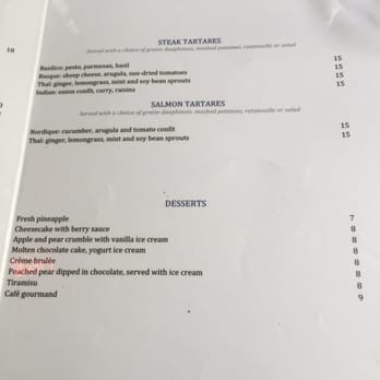 La Coïncidence - Menu - French Near Me - Paris, 75