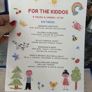 The Breakfast House - Kids Menu (November 2025) - Breakfast & Brunch Near Me - Sarasota, Florida