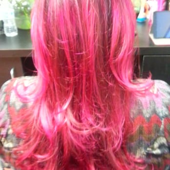 Snip Tease Salon - Chrissy Aiwohi did this beautiful Fuschia color on my hair - Hair Salons Near Me - Kaneohe, Hawaii