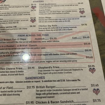 Archie's British Restaurant - British Near Me - Melbourne, Florida