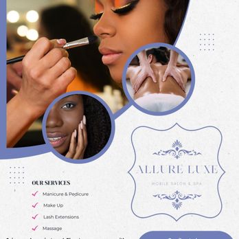Allure Luxe Mobile Salon & Spa - Makeup Artists Near Me Allure Luxe Mobile Salon & Spa - Makeup Artists Near Me