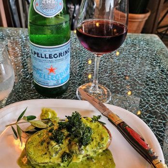 A Food Affair - Escargo on boiled potato, pouring of possibly Beurre Maître d'Hôtel made of butter and puréed green parsley w/ heavy cream. - French Near Me - Los Angeles, California A Food Affair - Escargo on boiled potato, pouring of possibly Beurre Maître d'Hôtel made of butter and puréed green parsley w/ heavy cream. - French Near Me - Los Angeles, California
