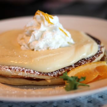 Moke's Bread & Breakfast - short stack of lilikoi pancakes - Breakfast & Brunch Near Me - Kailua, Hawaii Moke's Bread & Breakfast - short stack of lilikoi pancakes - Breakfast & Brunch Near Me - Kailua, Hawaii