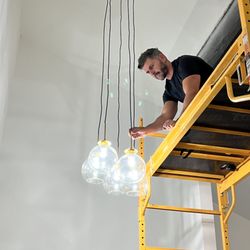 Mr G's Electrical Handyman - Hanging chandeliers from various heights