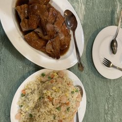 BBQ Duck and Shrimp fried rice