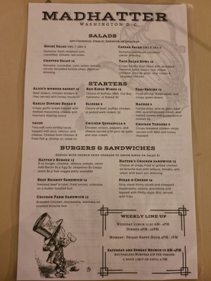 Menu photo 6 Madhatter Washington, DC, DC