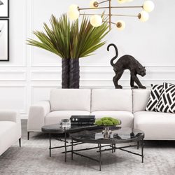 Transform your living space into a sanctuary with theses luxurious lighting and furniture collection.