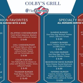 Colby's Grill at the Station - Burgers Near Me - Edmond, Oklahoma