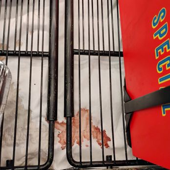 Safeway - Blood on paper in meat cooler - Grocery Near Me - Sonoma, California