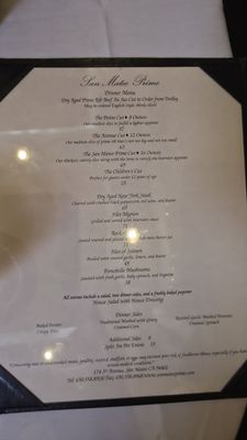 Menu photo 1 San Mateo Prime San Mateo, CA Menu photo 1 San Mateo Prime San Mateo, CA