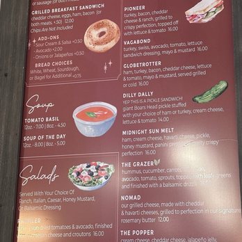 The Wandering Cafe - Menu - Sandwiches Near Me - Wasilla, Alaska