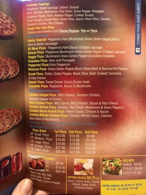 Menu photo 3 Cosmic Pizza and Donair St. Albert, AB Menu photo 3 Cosmic Pizza and Donair St. Albert, AB