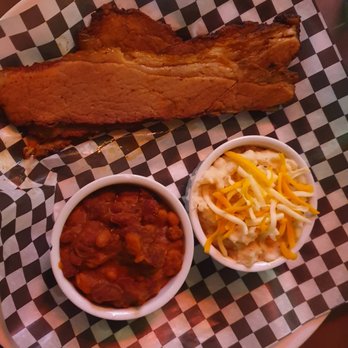 The Palomino - brisket, baked beans and cheese grits - Barbeque Near Me - Calgary, Alberta