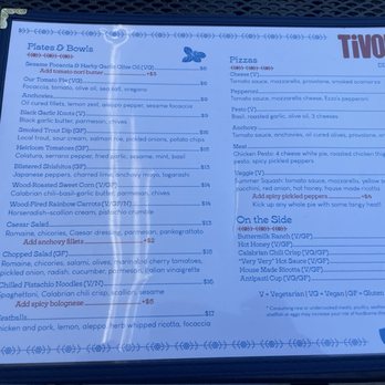 Tivoli - Menu - Pizza Near Me - Seattle, Washington Tivoli - Menu - Pizza Near Me - Seattle, Washington