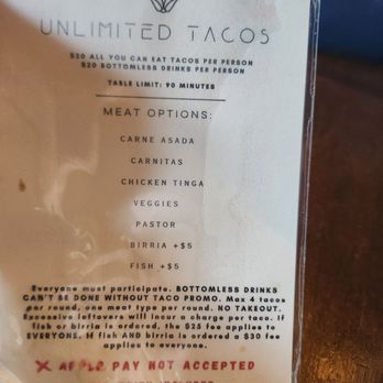Limosneros - Menu - Tacos Near Me - Brooklyn, New York