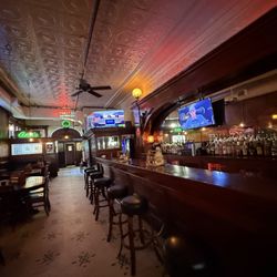The beautiful historic bar area