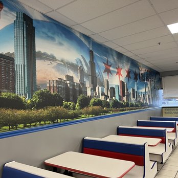 Tasty Bite - Seating and wall mural - Sandwiches Near Me - Minooka, Illinois